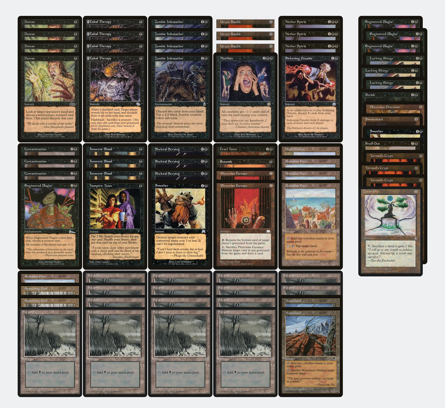 Contamination Scarwood decklist